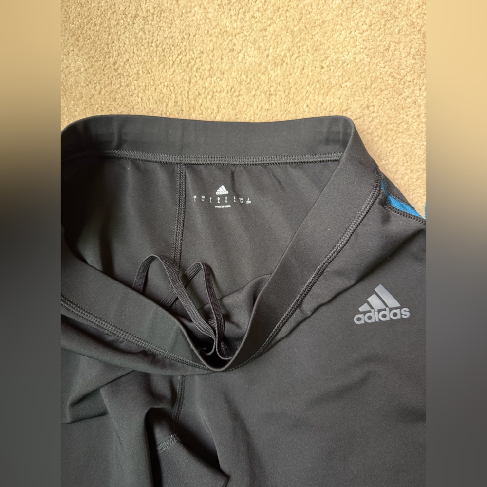 Adidas Men’s Black and Blue Track Pants - Picture 3 of 3